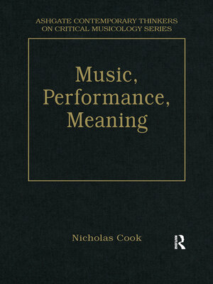 cover image of Music, Performance, Meaning
